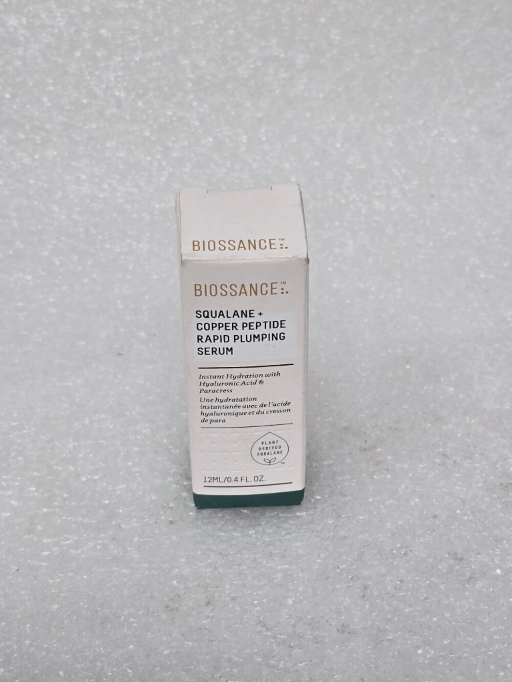 Biossance Squalane + Copper Peptide Rapid Plumping Serum .4 oz Travel Size